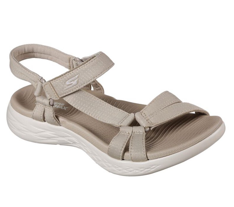 Skechers Dam Beige Sandaler - On The Go 600 - Brilliancy - Sverige (NHGBQ-8235)